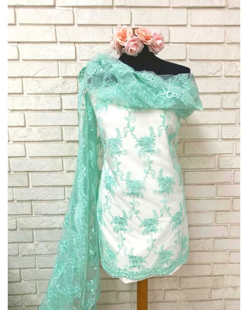Mint Blossom Lace