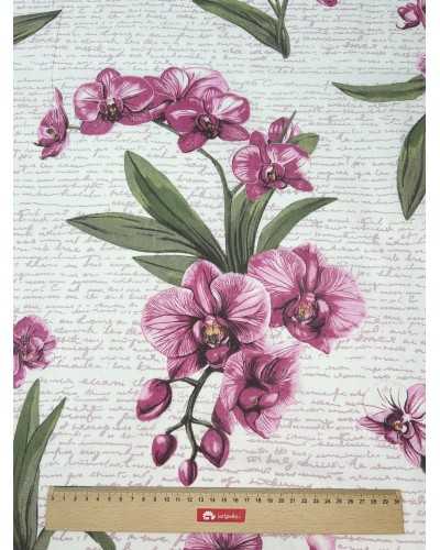 List z Orchideą